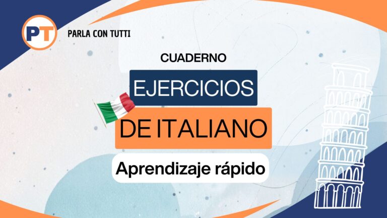 CUADERNO DE EJERCICIOS ITALIANO I